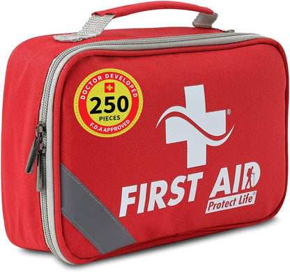 Rynx | First Aid Kit for Home/Businesses - Emergency Kit/Travel First Aid Kit for Car. Small, Mini First Aid Bag Survival/Medical Kit. Hiking First Aid Kit Camping/Backpack kit