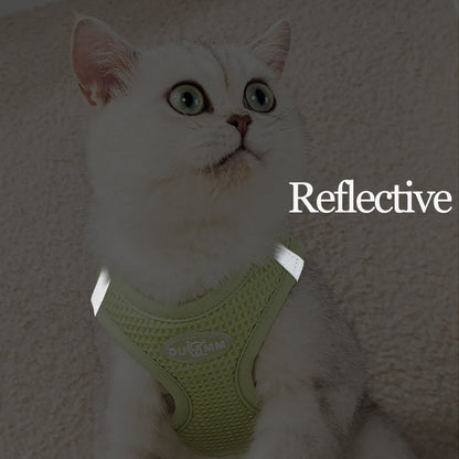 Rynx | Reflective Mesh Cat & Small Dog Harness Leash Set