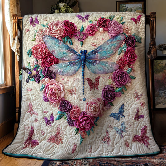Rynx | Heart Flower Dragonfly Quilt