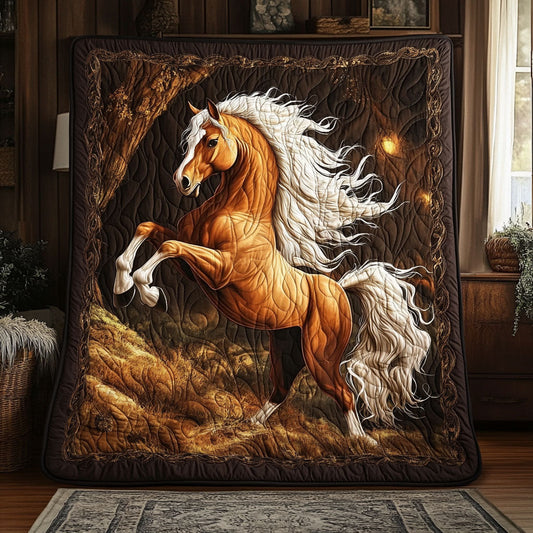 Rynx | Horse Orange Quilted Blanket