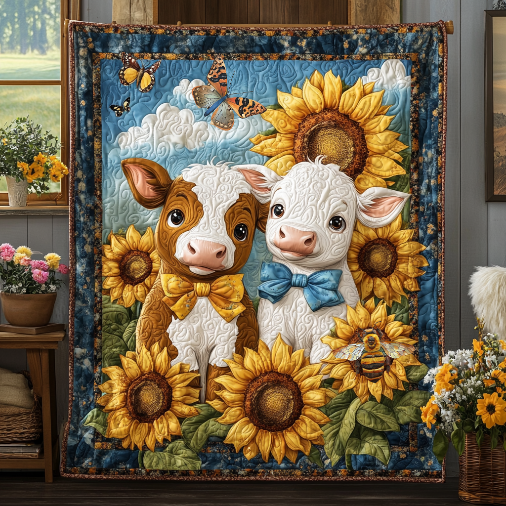 Rynx | Sunflower Baby Cow Quilt