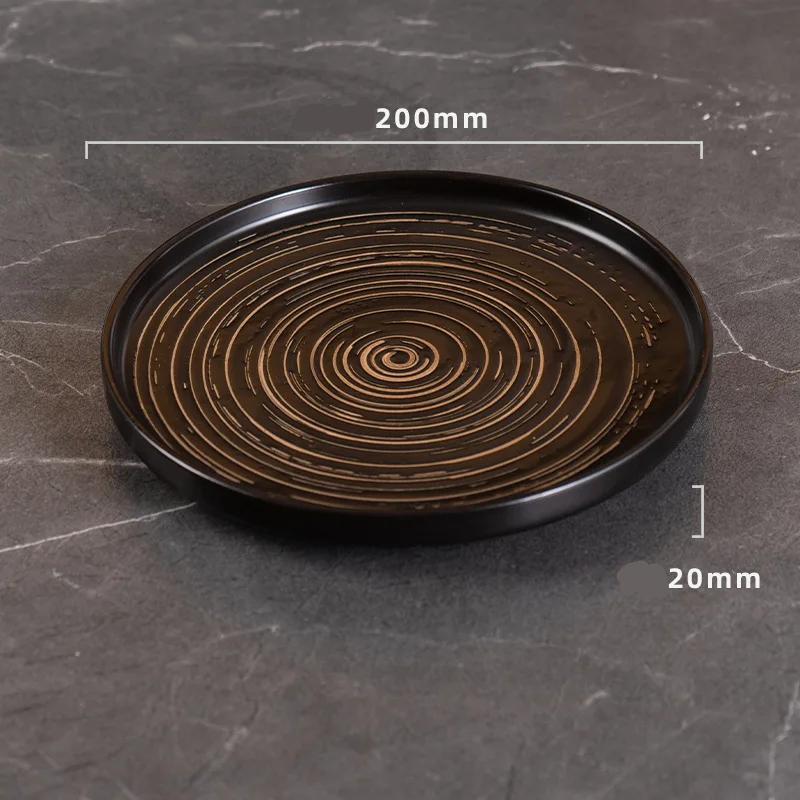 Rynx | Retro Japanese ceramic western style plate