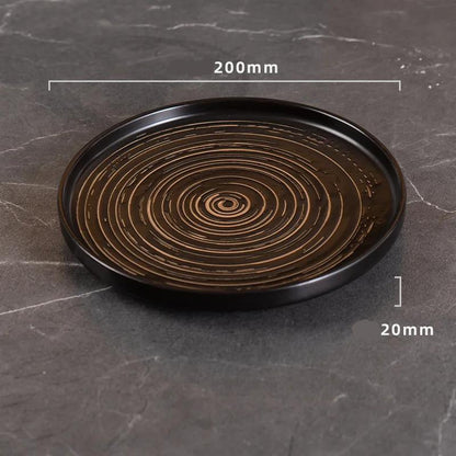 Rynx | Retro Japanese ceramic western style plate