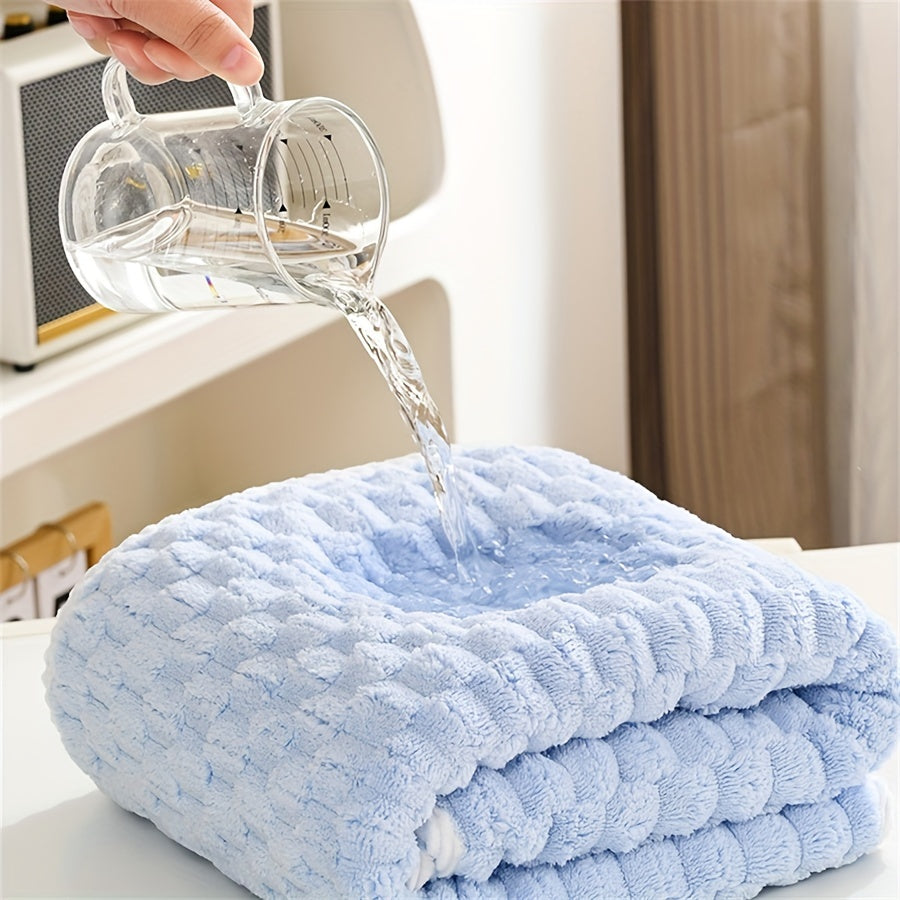 Rynx | 2pcs Ultra-Soft Microfiber Bath Towels - Super Absorbent, Quick-Dry Waffle Weave for Daily Use, Spa, Gym and Travel
