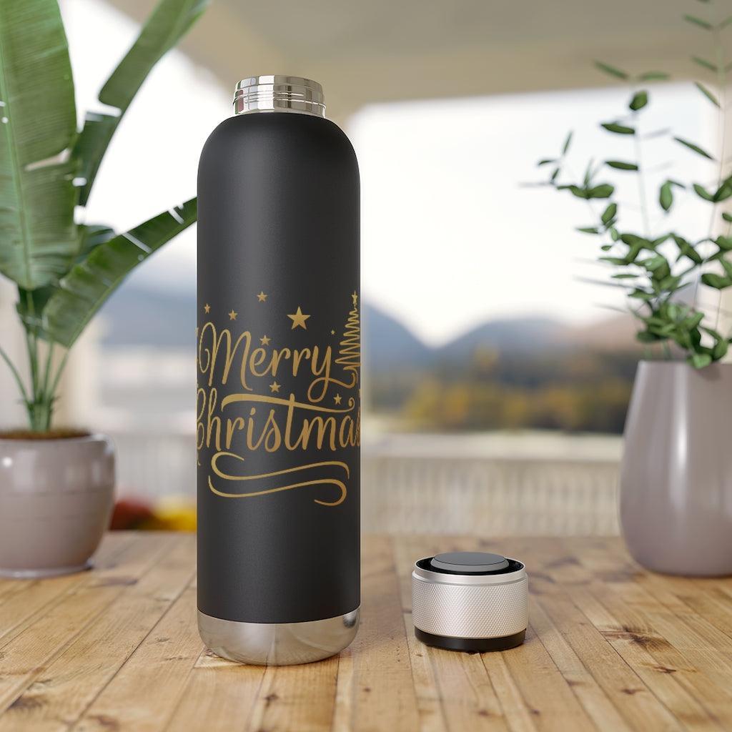 Rynx | Holiday Harmony: Bluetooth Speaker & Insulated Bottle with LED Lighting - 22oz Music & Hydration Companion