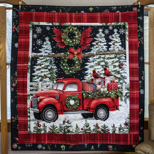 Rynx | Red Truck Tree Delivery Quilt