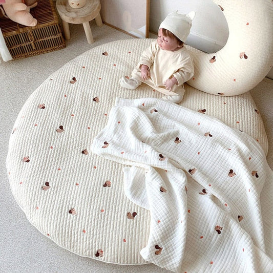 RYNX | Bear Embroidery Baby Crawling Mat