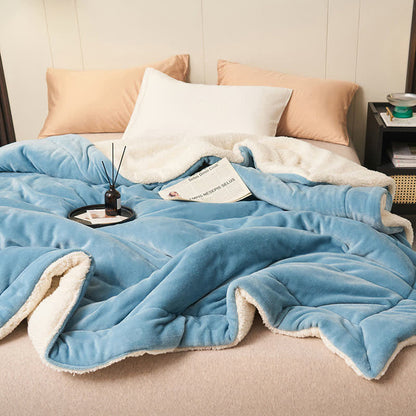 Rynx | Solid thick double-sided velvet cube blanket