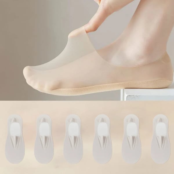 Rynx | Happy Invisiblesocks - No Show Thin Socks Grey