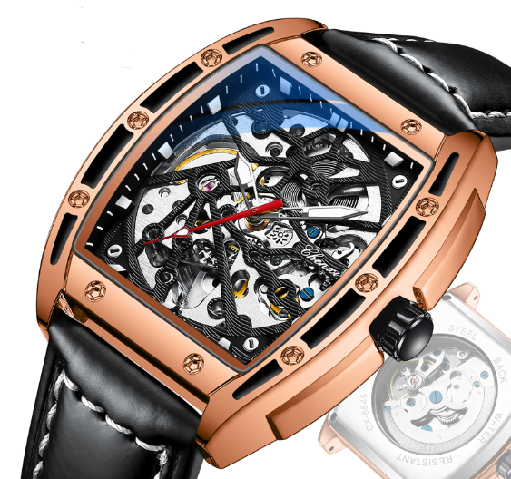 Rynx | Men's Skeleton Automatic Mechanical Watch