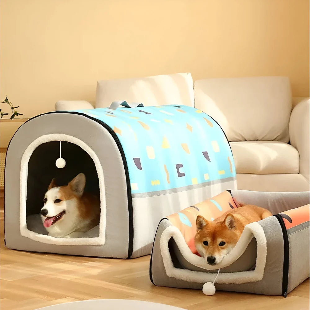Rynx | Breathable Warm Plush Pet Bed House – Soft, Washable Cushion for Cats & Small Dogs