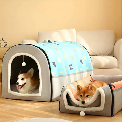 Rynx | Breathable Warm Plush Pet Bed House – Soft, Washable Cushion for Cats & Small Dogs