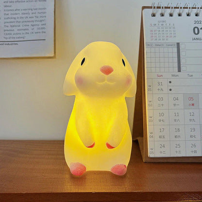 Rynx | Mini Kawaii Popular Cat Baby Night Light 7-Colors Pat Touch Color Changing Eye Protection Bedroom Nightstand Lamp Gift Kids