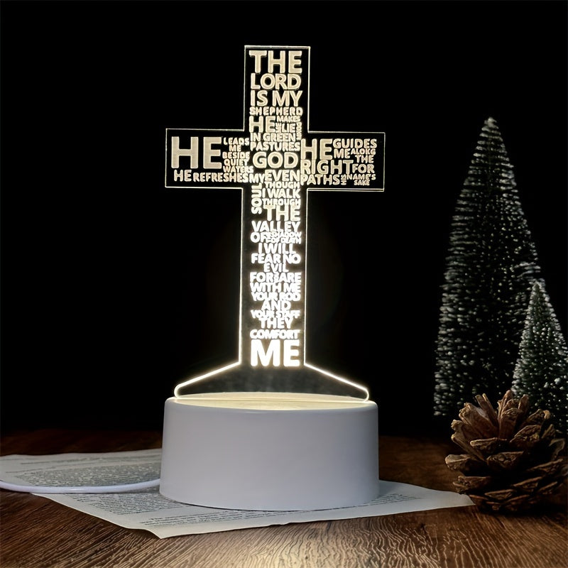 Rynx | CrossLight - 3D LED Night Light Acrylic USB-powered