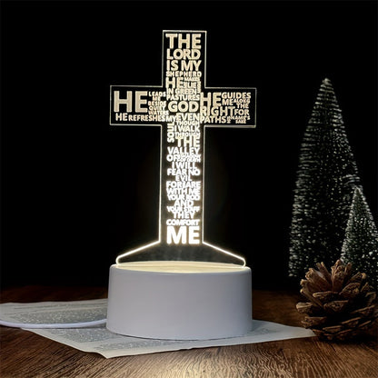 Rynx | CrossLight - 3D LED Night Light Acrylic USB-powered