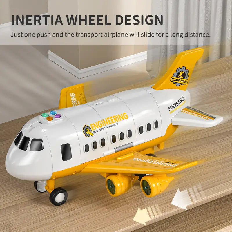 RYNX | Skies Airplane Set - Toy airplane with flashing lights