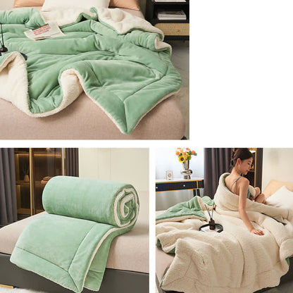 Rynx | Solid thick double-sided velvet cube blanket