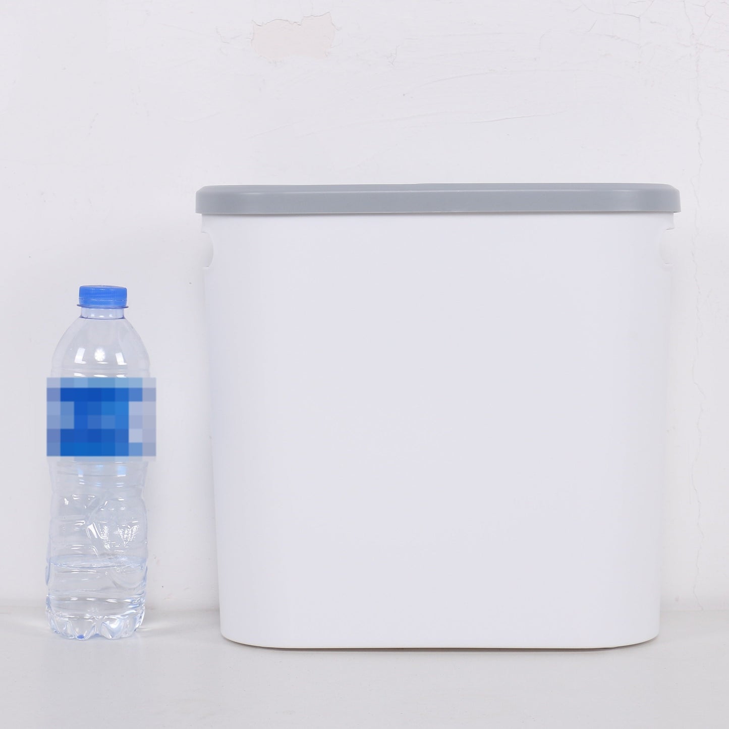 Rynx | 1pc Bathroom Trash Can - Household Creative Gap Waste Bin, Press Type with Lid, 2.64gal Capacity, Simple Paper Basket, Home Essential Cleaning Supply