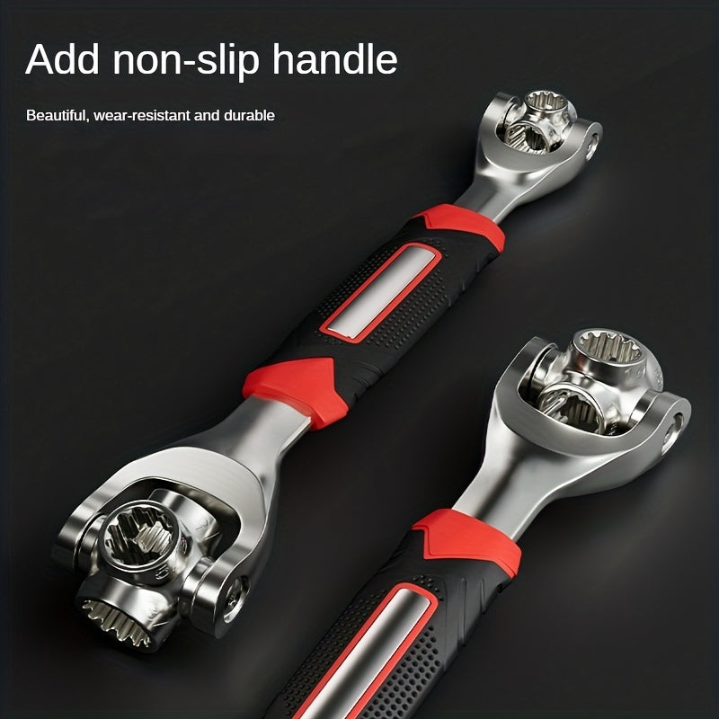 Rynx | 52 in 1 Multi-Functional Socket Wrench Set – 8-19mm Non-Slip Handle with Rotating Bone Design, Universal Wrench Tool