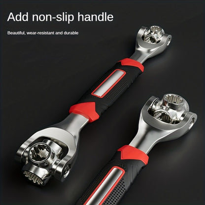 Rynx | 52 in 1 Multi-Functional Socket Wrench Set – 8-19mm Non-Slip Handle with Rotating Bone Design, Universal Wrench Tool