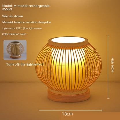 Rynx | Japanese retro-atmosphere bedroom nightstand lamp