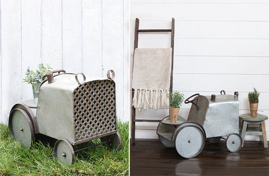 Rynx | *HUUUGE* Galvanized Metal Tractor Decor