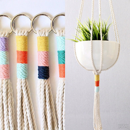 Rynx | Macrame Button Plant Holder - Several Colors