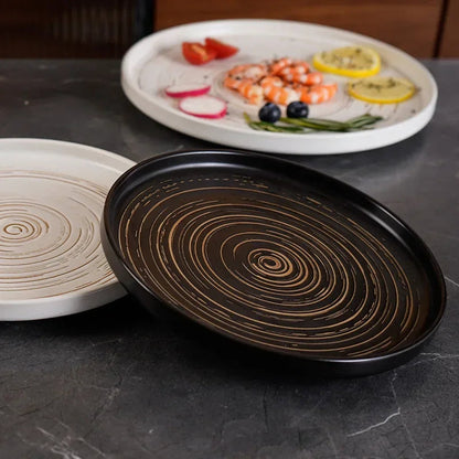 Rynx | Retro Japanese ceramic western style plate