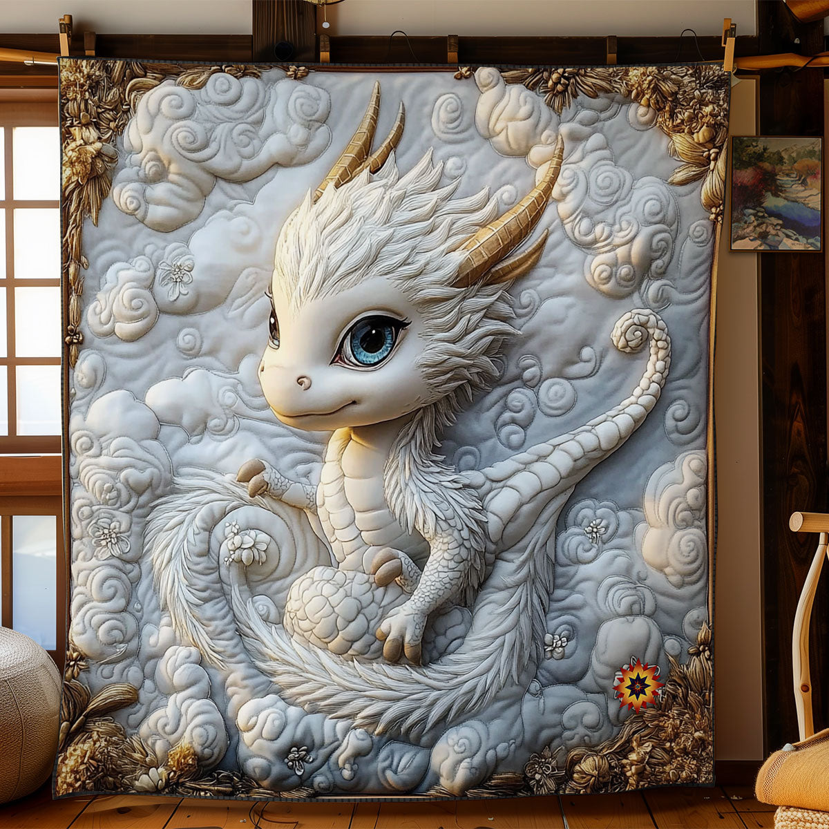 Rynx | Royal White Dragon Duvet