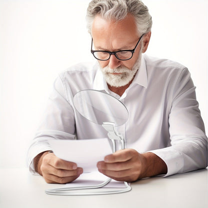 Rynx | 5X Magnifying Glass Pro – Hands-Free Adjustable Neckwear Magnifier for Seniors and Low Vision – Perfect for Reading, Sewing, Crafting, and Inspection