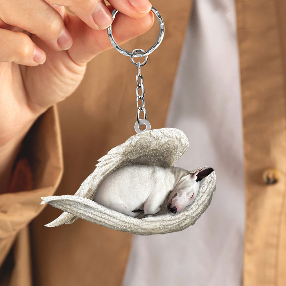 Rynx | Bull Terrier Sleeping Angel Acrylic Keychain