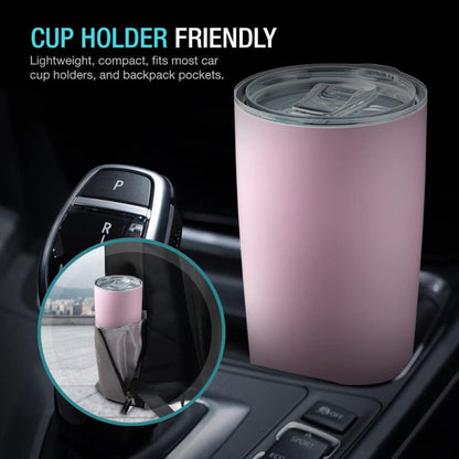 Rynx | 20oz Stainless Steel Container, Vacuum Insulated with Lid and Straw for Hot and Cold Drinks