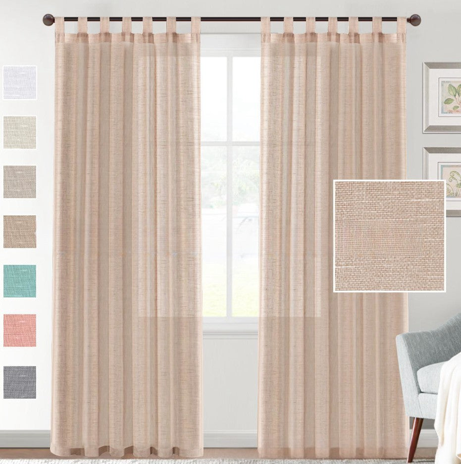 Rynx | Linen Yarn Curtain Transparent Window Screen