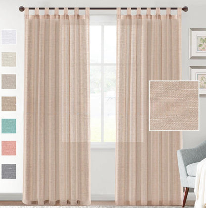 Rynx | Linen Yarn Curtain Transparent Window Screen