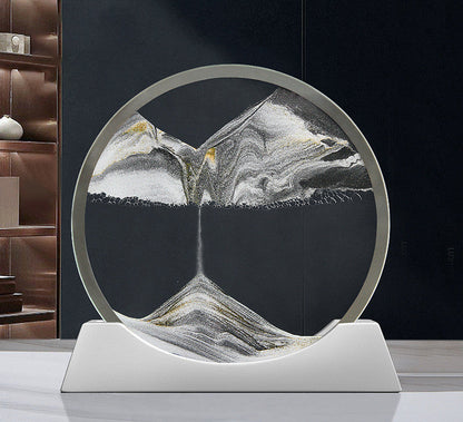 Rynx | Creative New Quicksand Painting Small Night Lamp Living Room Bedroom Abstract Rotary Desktop Decoration
