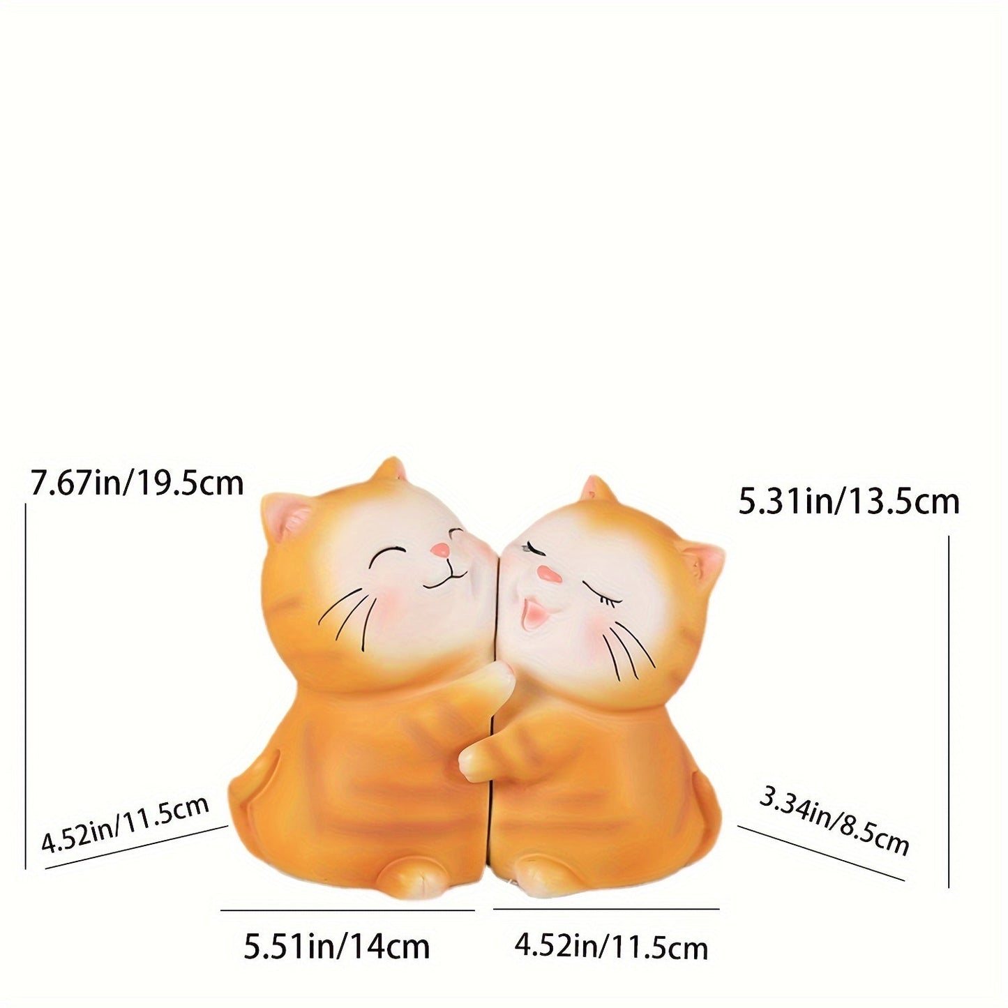 Rynx | LoveCats - Charming Cat Bookends - Perfect for Home & Office Decoration