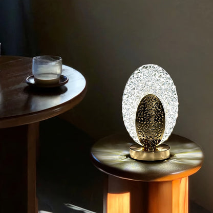Rynx | FeatherLamp - USB Touch Table Lamp with Peacock Feather Design, Infinite Dimmable LED Light