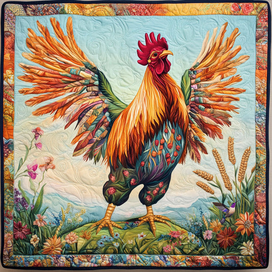 Rynx | Rooster Quilted Blanket