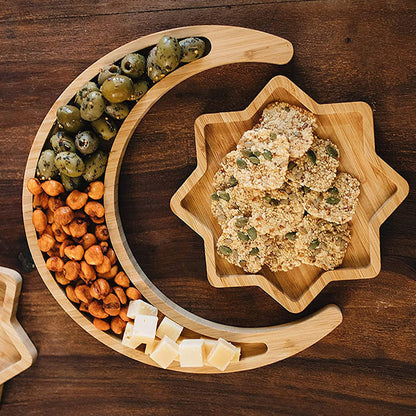 Rynx | Wooden Tray Creative Xingyue Dried Fruit Snack Plate