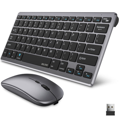 Rynx | Delton N35 Wireless Keyboard and Mouse, Bluetooth Keyboard Mouse Combo Automatic Pairing USB Dongle
