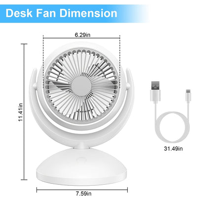 Rynx | Desktop Air Circulator Fan 4 Speed Adjustment
