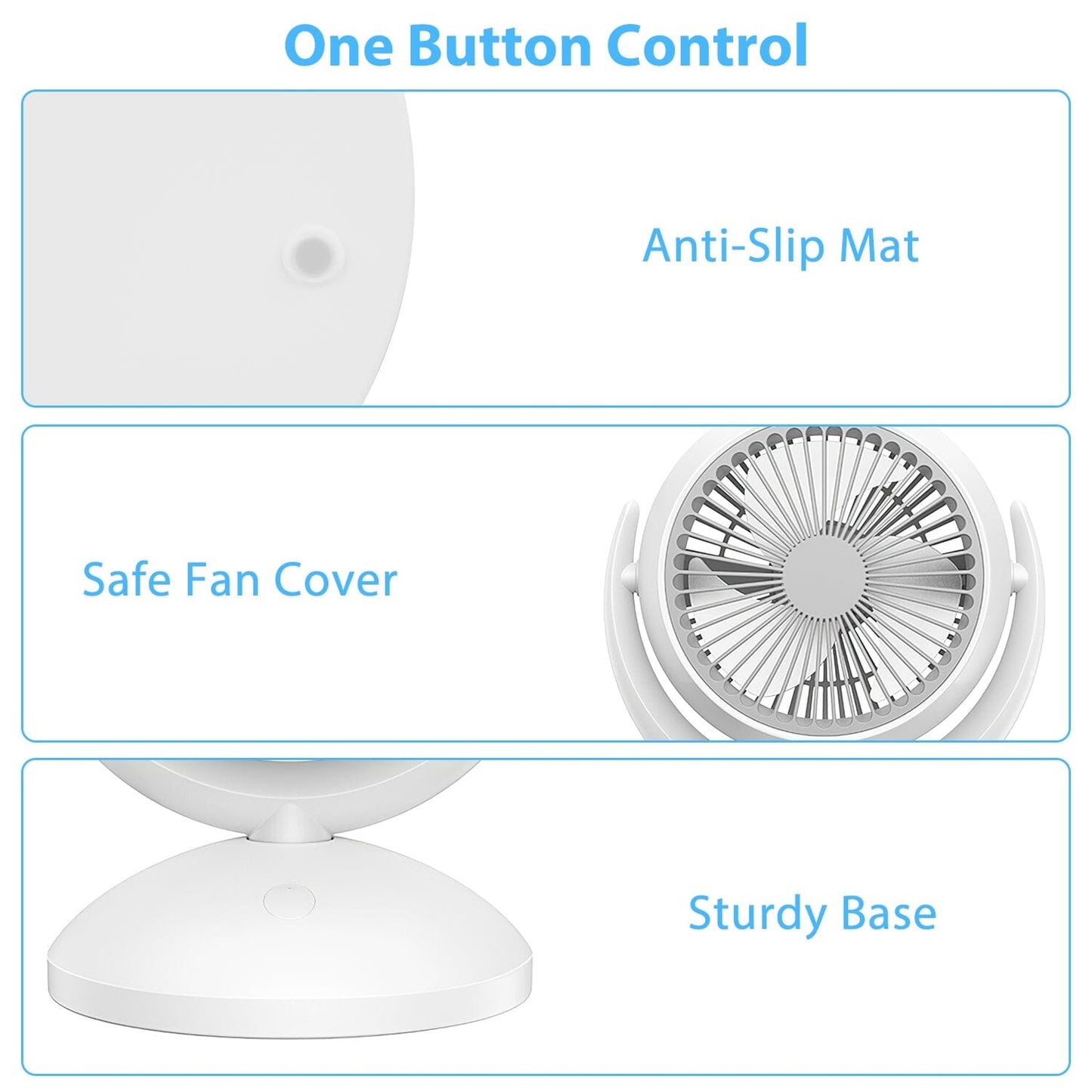 Rynx | Desktop Air Circulator Fan 4 Speed Adjustment