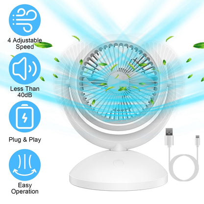 Rynx | Desktop Air Circulator Fan 4 Speed Adjustment