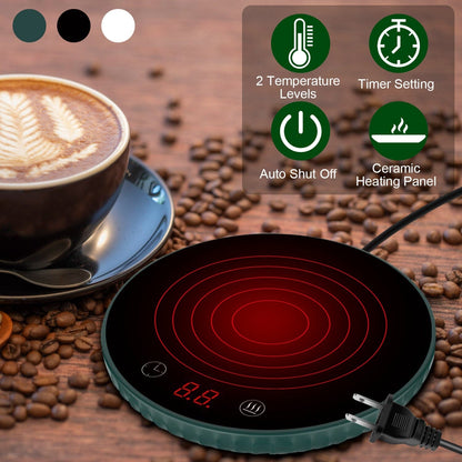 Rynx | Desk Electric Cup Warmer Automatic Overheat Protection Smart Timer Setting