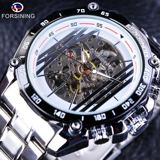 Rynx | European American style men's fashion casual hollow mechanical watch movement