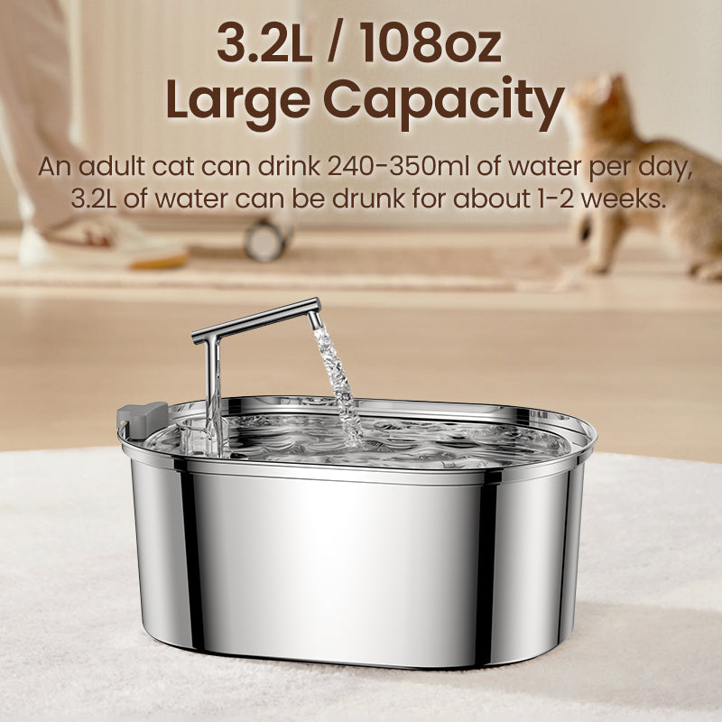 Rynx | Stainless Steel Automatic Pet Water Fountain