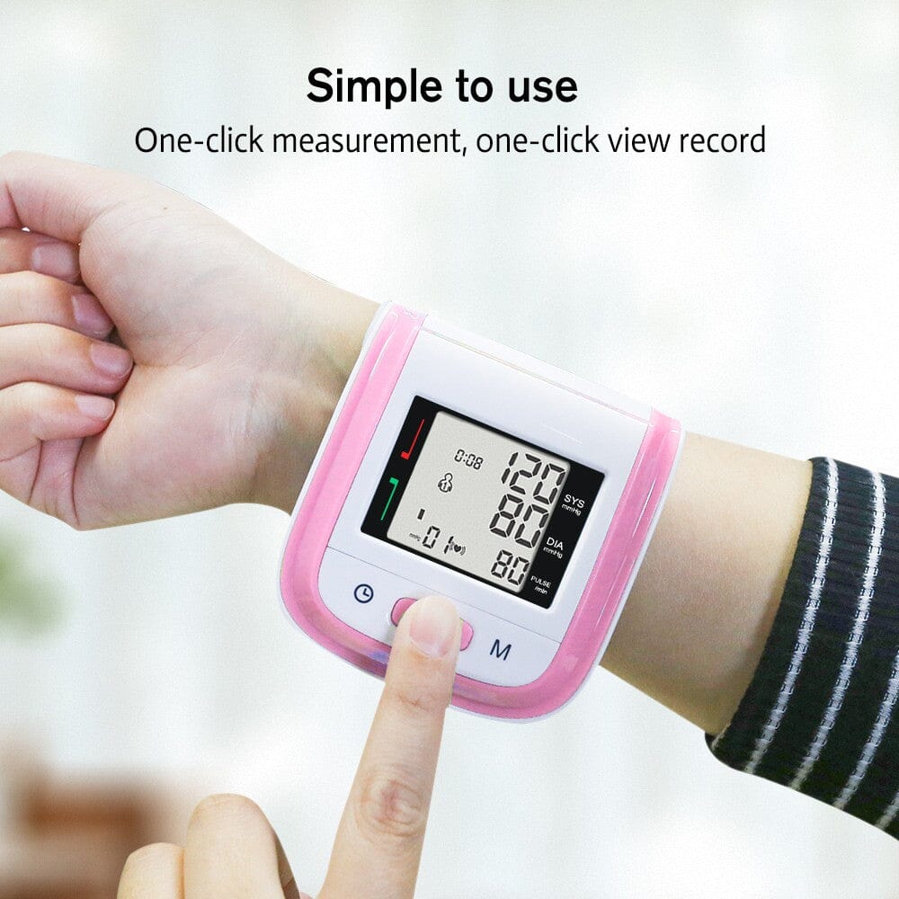 Rynx | Digital wrist blood pressure monitor heart rate pulse meter measure