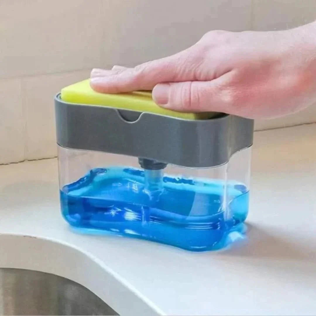 Rynx | Dispenser | Liquid Soap & Sponge Holder (With Free Sponge)