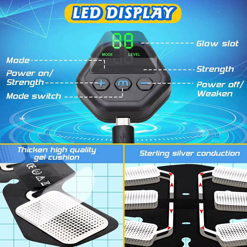 Rynx | Display Abdominal Patch Fitness Apparatus Home Muscle Fitness