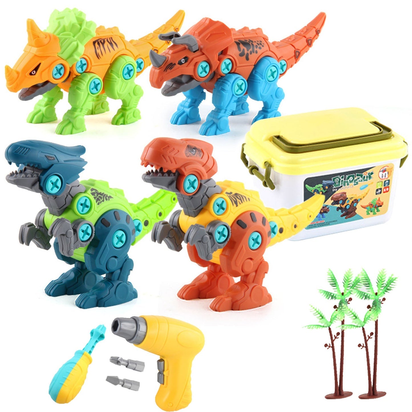 Rynx | DIY Dinosaur Construction Building Blocks Assembly Toy with Electric